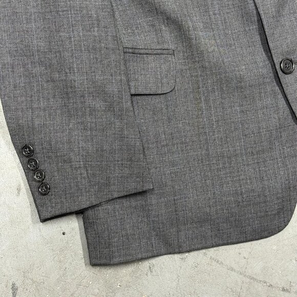 Vintage Heritage Ermenegildo Zegna Blazer Wool Sport Coat Grey 46R - Picture 4 of 10